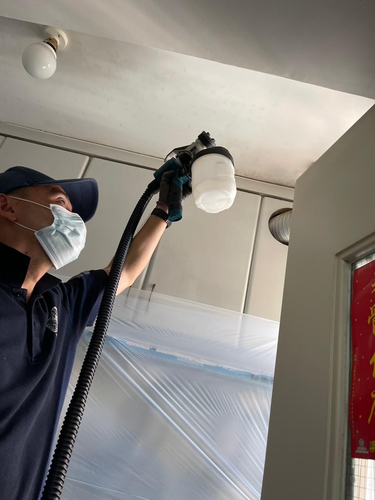 港潔除霉服務天花牆身工作實照
